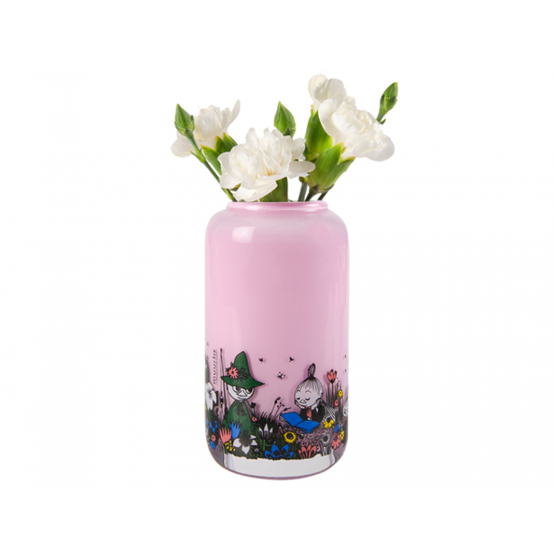 Mały wazon na kwiaty (różowy) Muminki Muurla