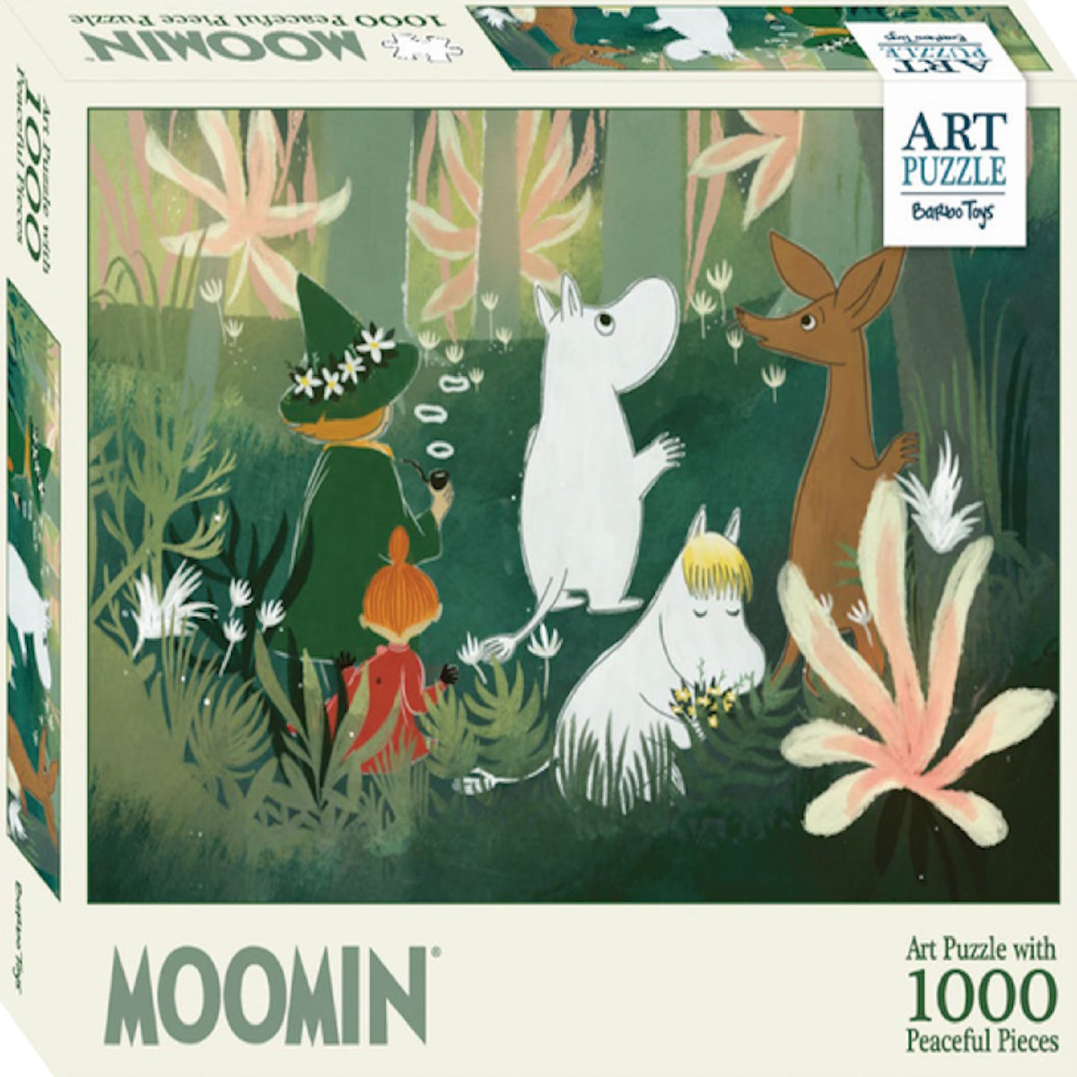 Puzzle Muminki 1000 el. W zielonym lesie Barbo Toys