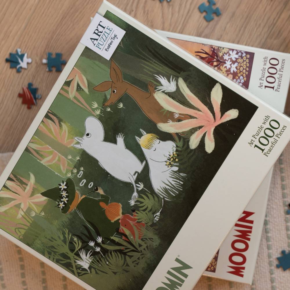 Puzzle Muminki 1000 el. W zielonym lesie Barbo Toys