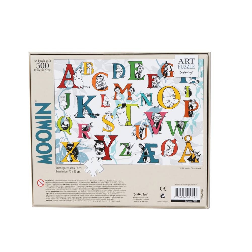 Puzzle Muminki ABC 500 el. Barbo Toys