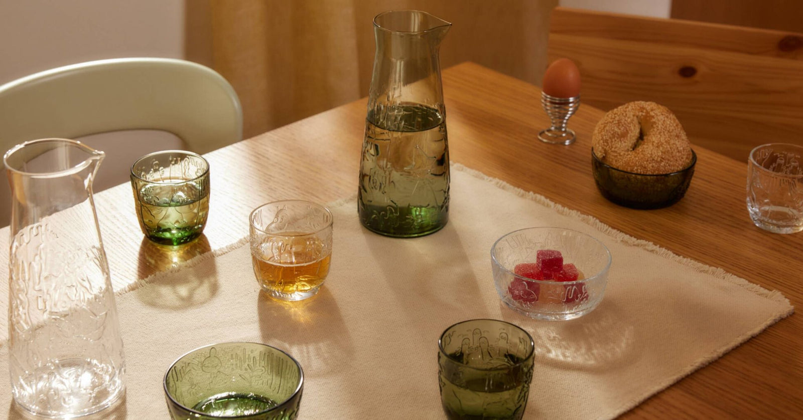 Wyprodukowane w Finlandii: Moomin Arabia wprowadza na rynek swoją pierwszą kolekcję szklanych zastaw stołowych