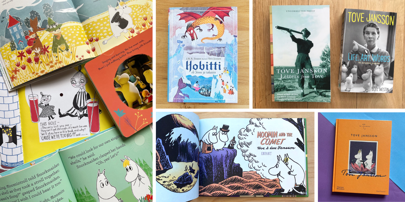 Książki z Muminkami