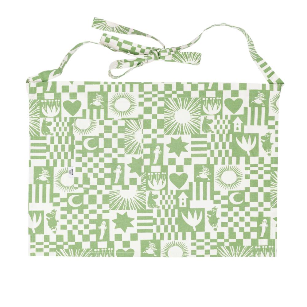 Fartuch kuchenny Muminki Garden Party 48x67cm (zielony) Arabia Finland