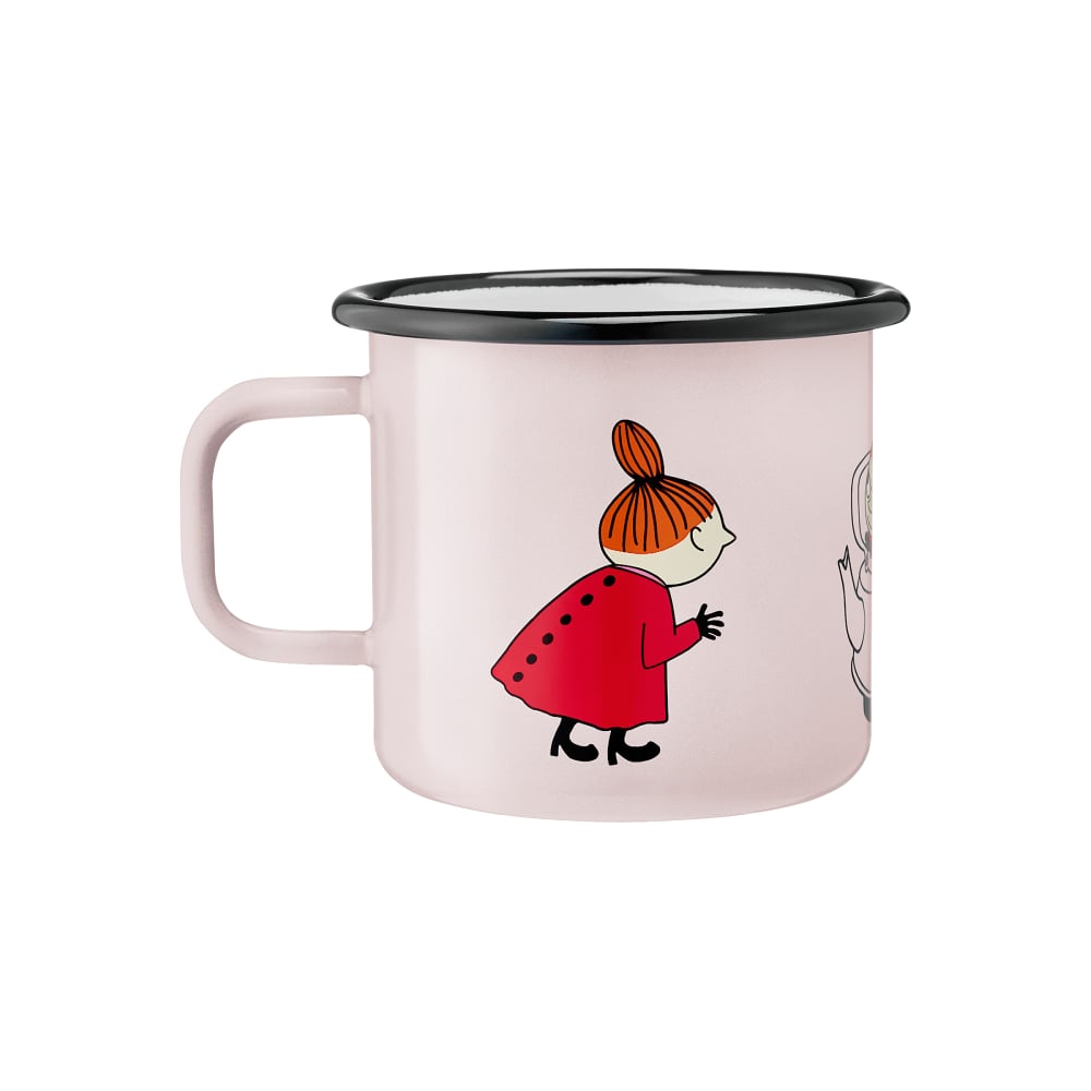 Kubek emaliowany 370ml Mała Mi (jasnoróżowy) Muurla