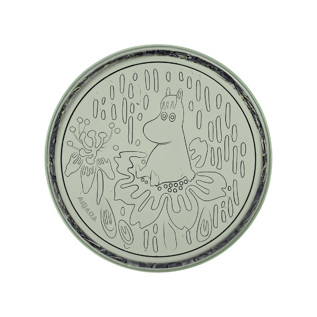 Talerz 15,5 cm szklany (zielony) - Moomin Arabia