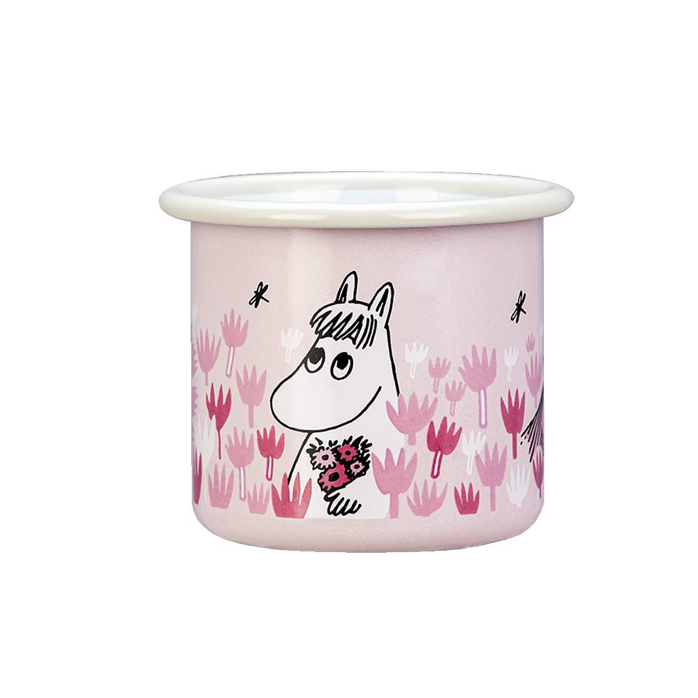 Kubek emaliowany 250ml Migotka i Mała Mi (różowy) Muurla