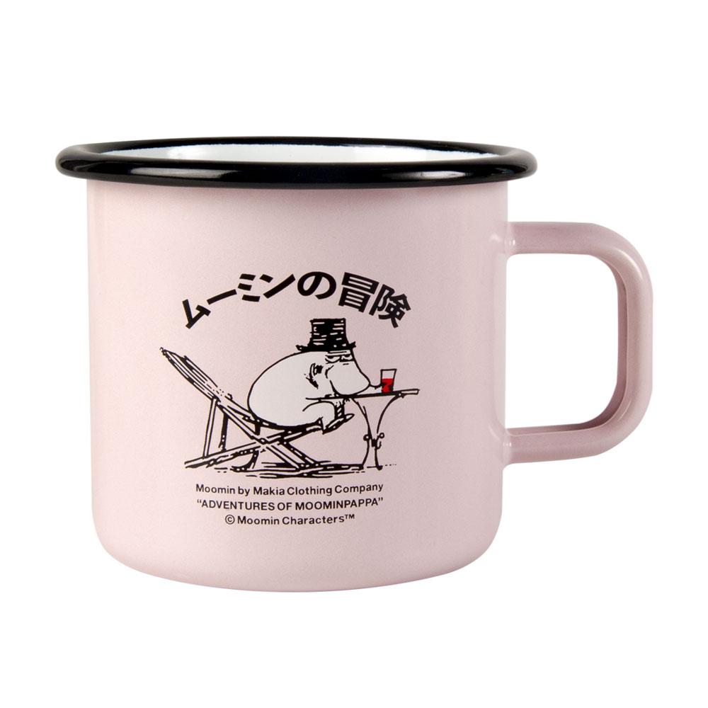 Kubek emaliowany 370ml Muminki x Makia (różowy) Muurla