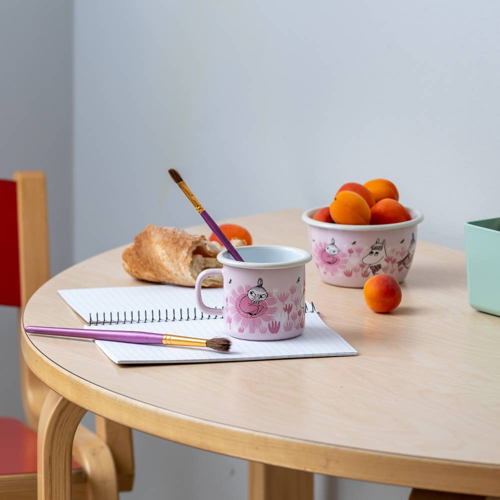 Kubek emaliowany 250ml Migotka i Mała Mi (różowy) Muurla