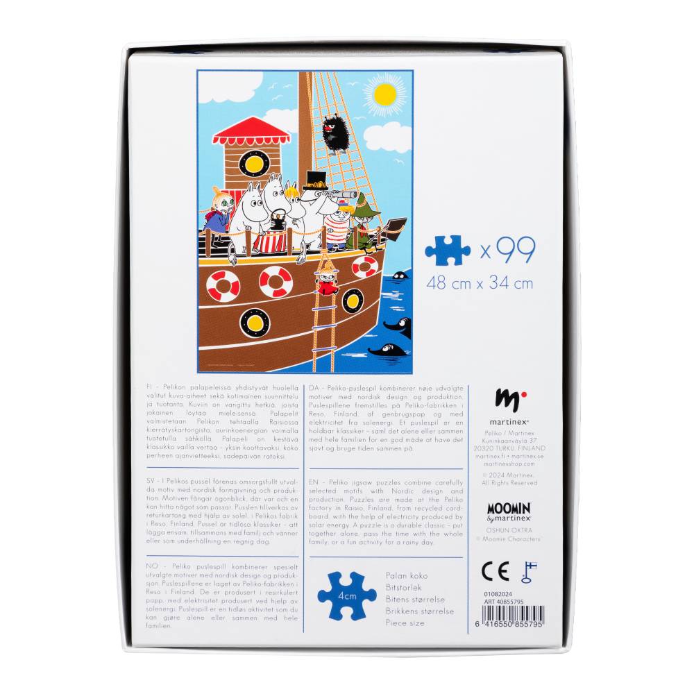 Puzzle Muminki na statku 99 el. Martinex