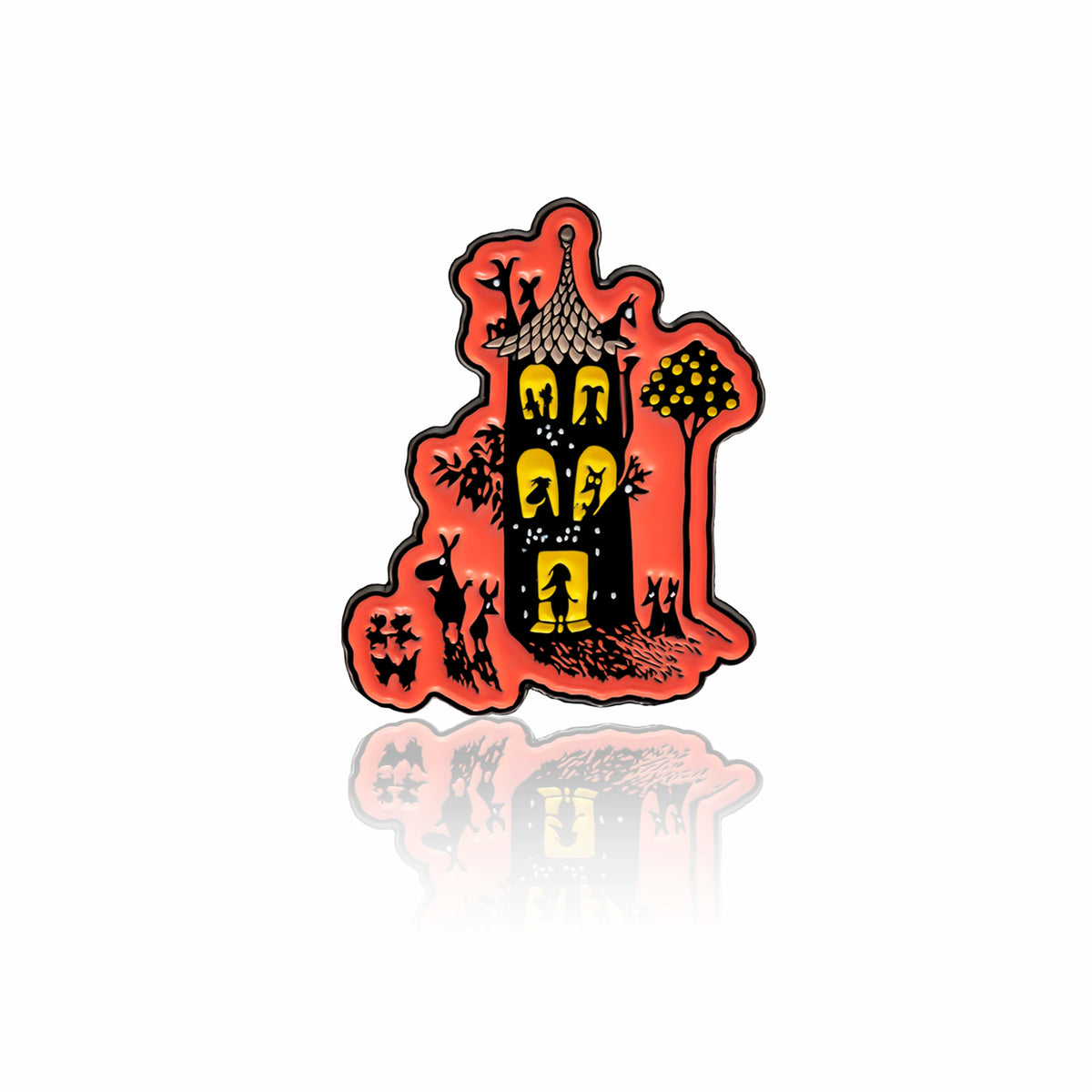 Przypinka Dom Muminków po zmroku (metal) Muminki