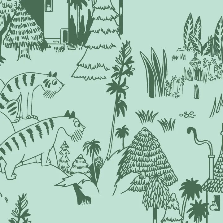 Pościel Muminki Garden Party GOTS 240x210/2x50x60cm - Arabia Finland