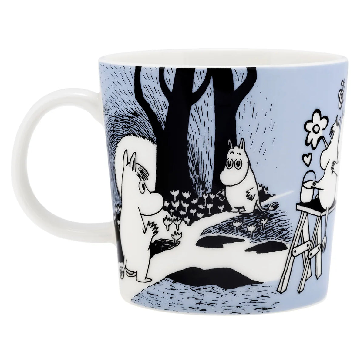 Zestaw ręczników 70x140cm i kubków 300ml Muminki Love - Moomin Arabia