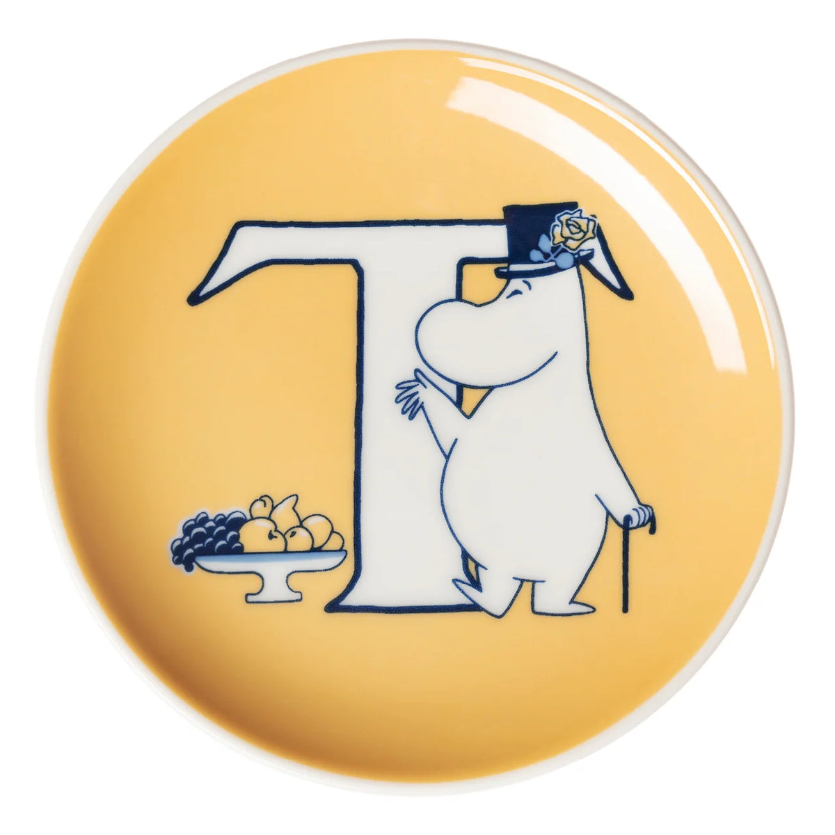 Talerz ABC Muminki "T" Tatuś Muminka 10,5cm