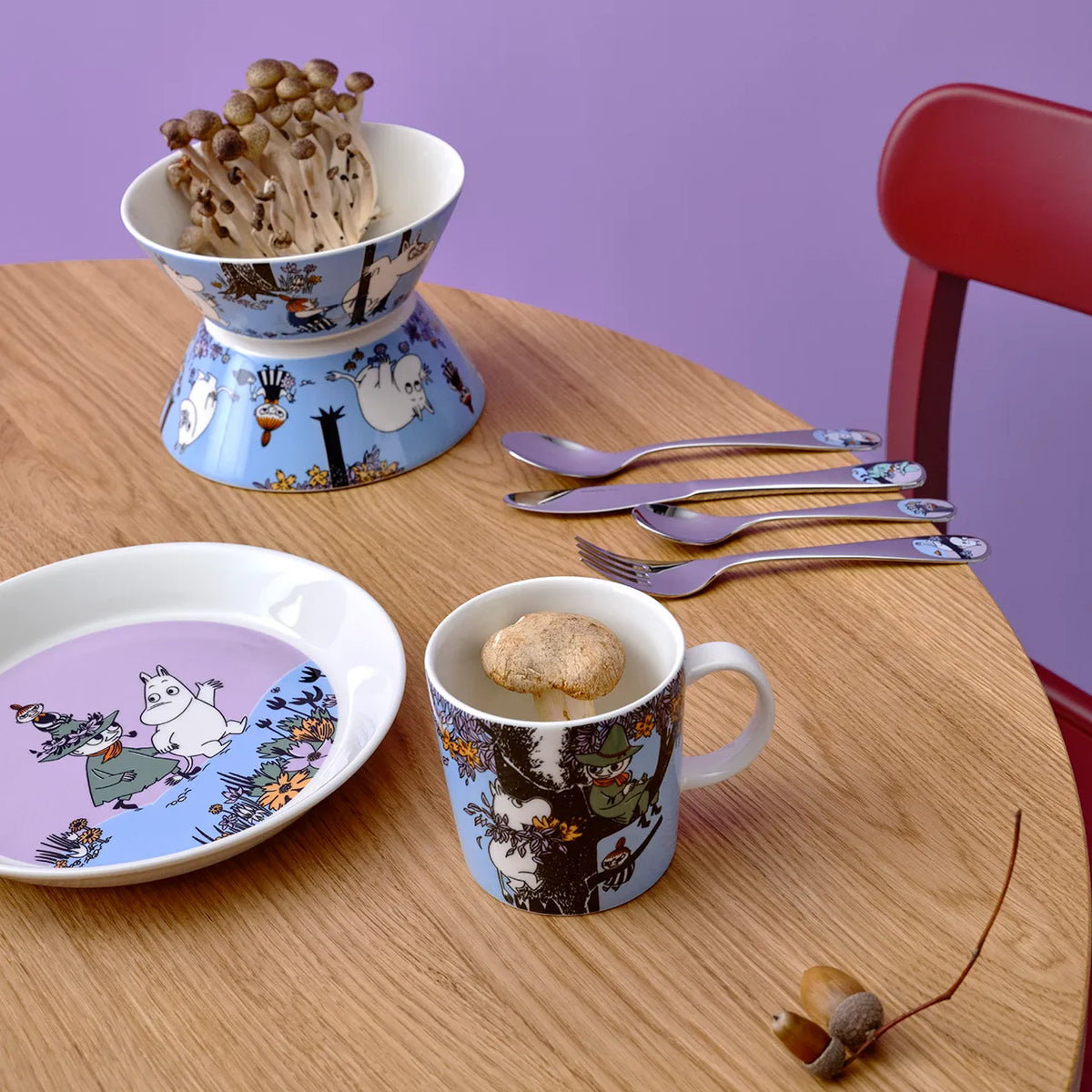 Zestaw porcelanowy 3-elementowy Friends Forever - Moomin Arabia