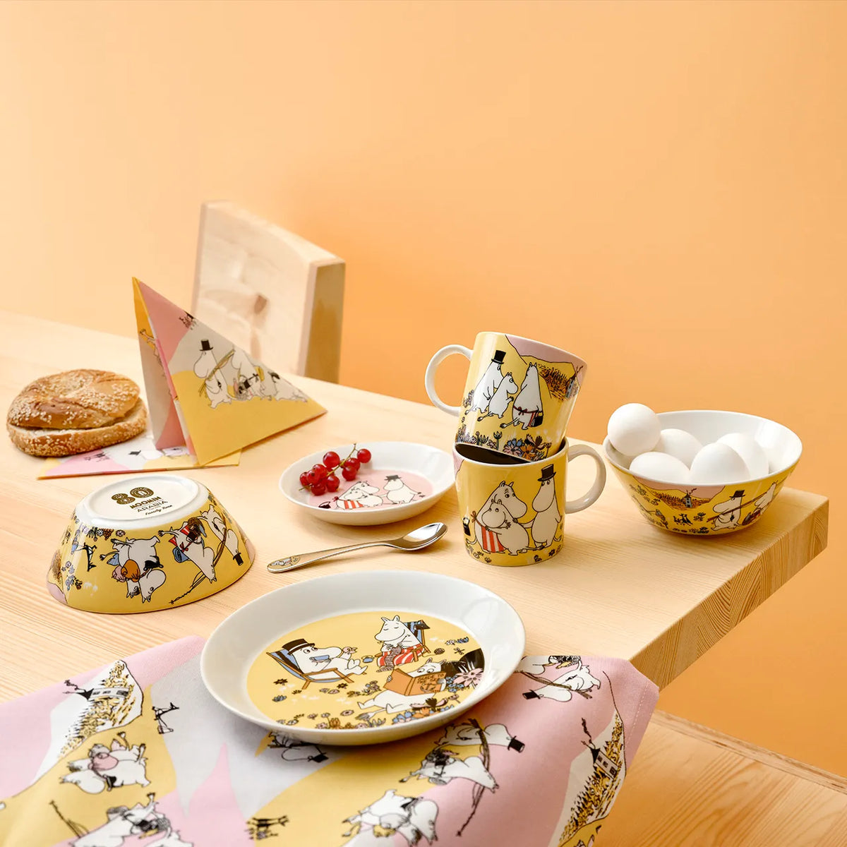 Zestaw porcelanowy 3-elementowy Family Time - Moomin Arabia