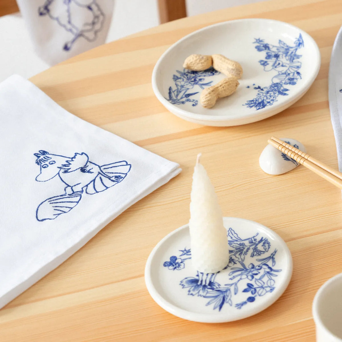 Serwetki bawełniane 45cm Muminki Haru 2 szt. Moomin Arabia