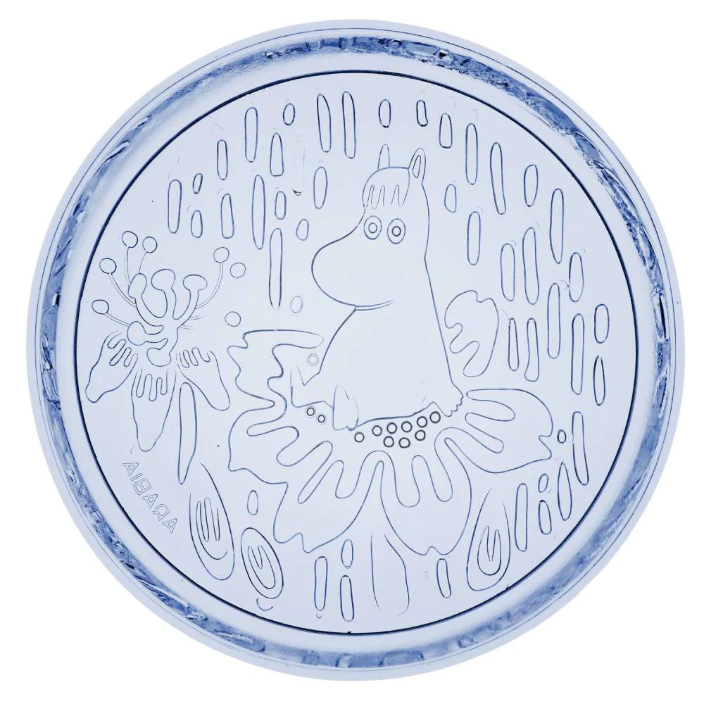 Talerz 15,5 cm szklany (niebieski) Mystical Forest - Moomin Arabia