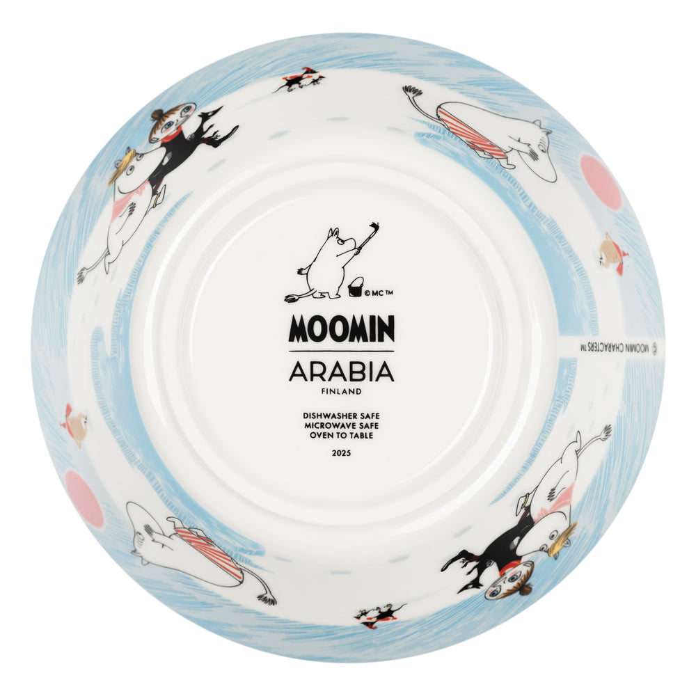 Miska porcelanowa 15cm Ice swimming Zima 2025 - Moomin Arabia