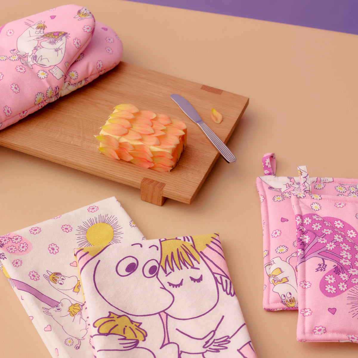 Ręcznik kuchenny Muminki Sweethearts 2-sztuki 50x70cm - Moomin Arabia