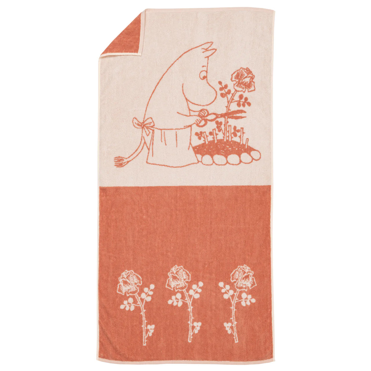 Ręcznik Mama Muminka 70x140cm (morelowy) GOTS - Arabia Finland