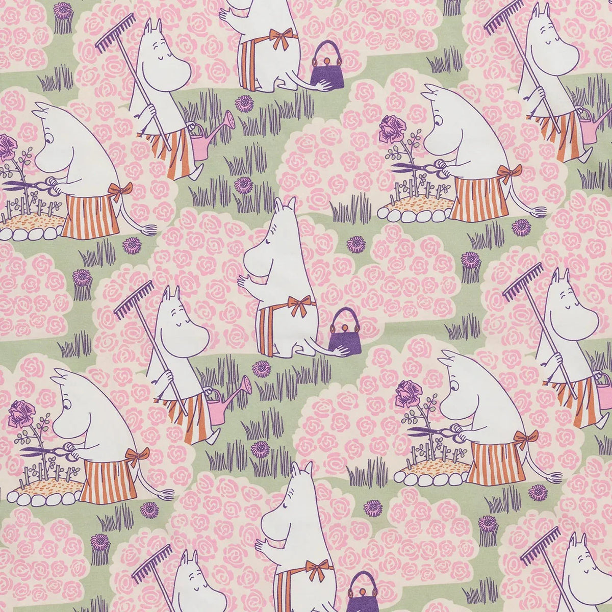 Pościel Muminki - Rose Garden GOTS 140x200/50x70cm - Moomin Arabia