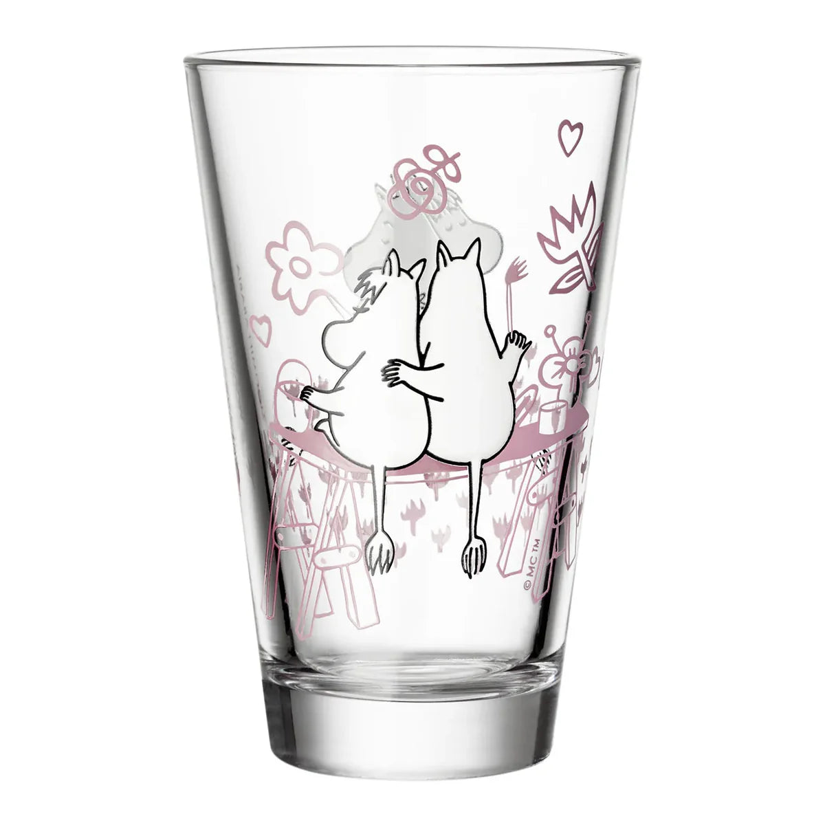 Zestaw 2 szt. szklanek z dzbankiem Muminki Love Moomin Arabia