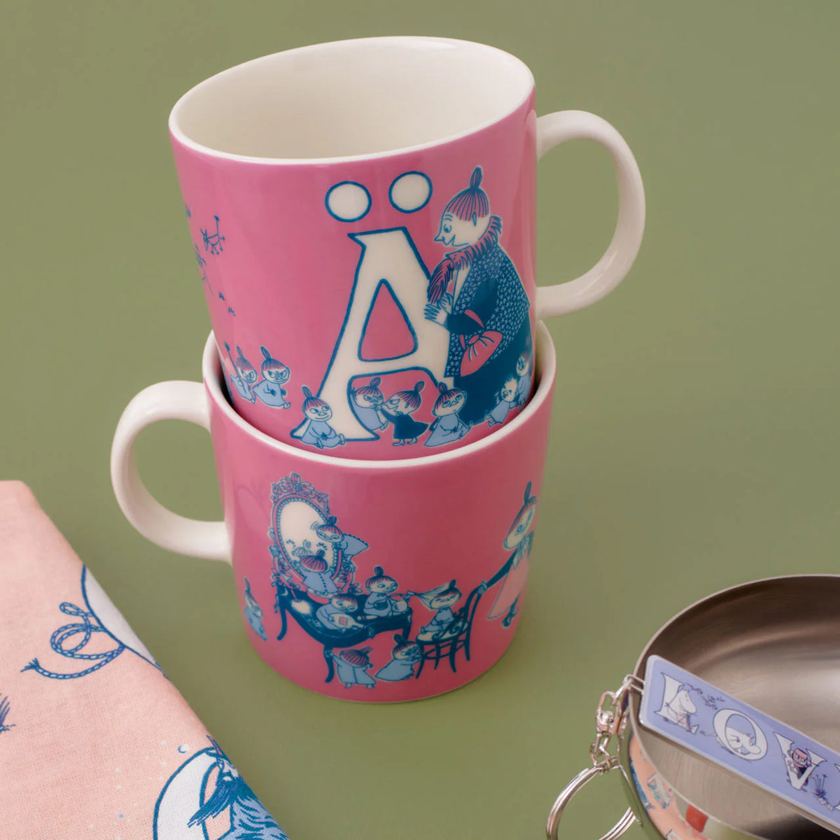 Kubek porcelanowy 400ml Muminki ABC "Ä" Moomin Arabia