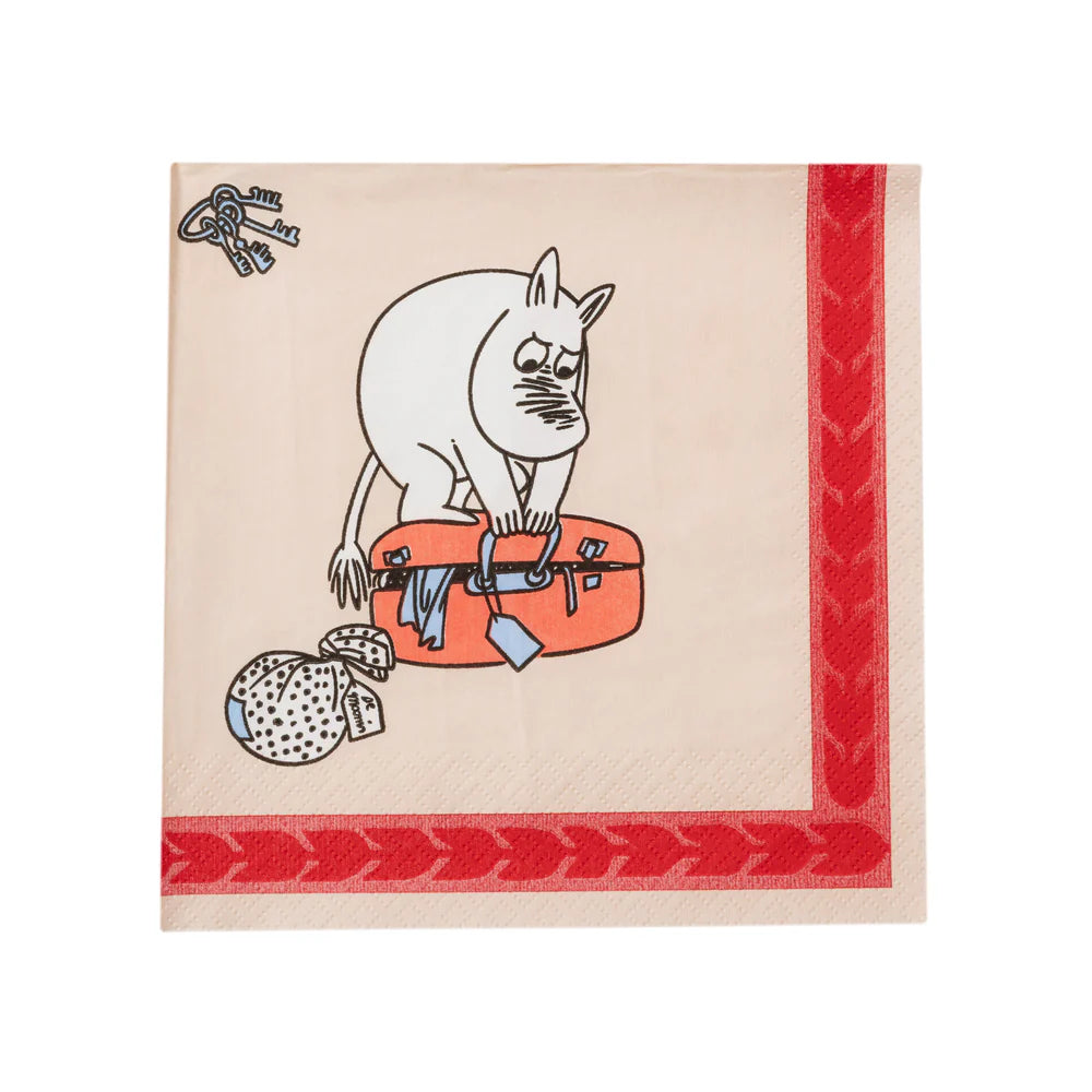 Serwetki 33x33cm Lato 2026 Holiday rush Moomin Arabia