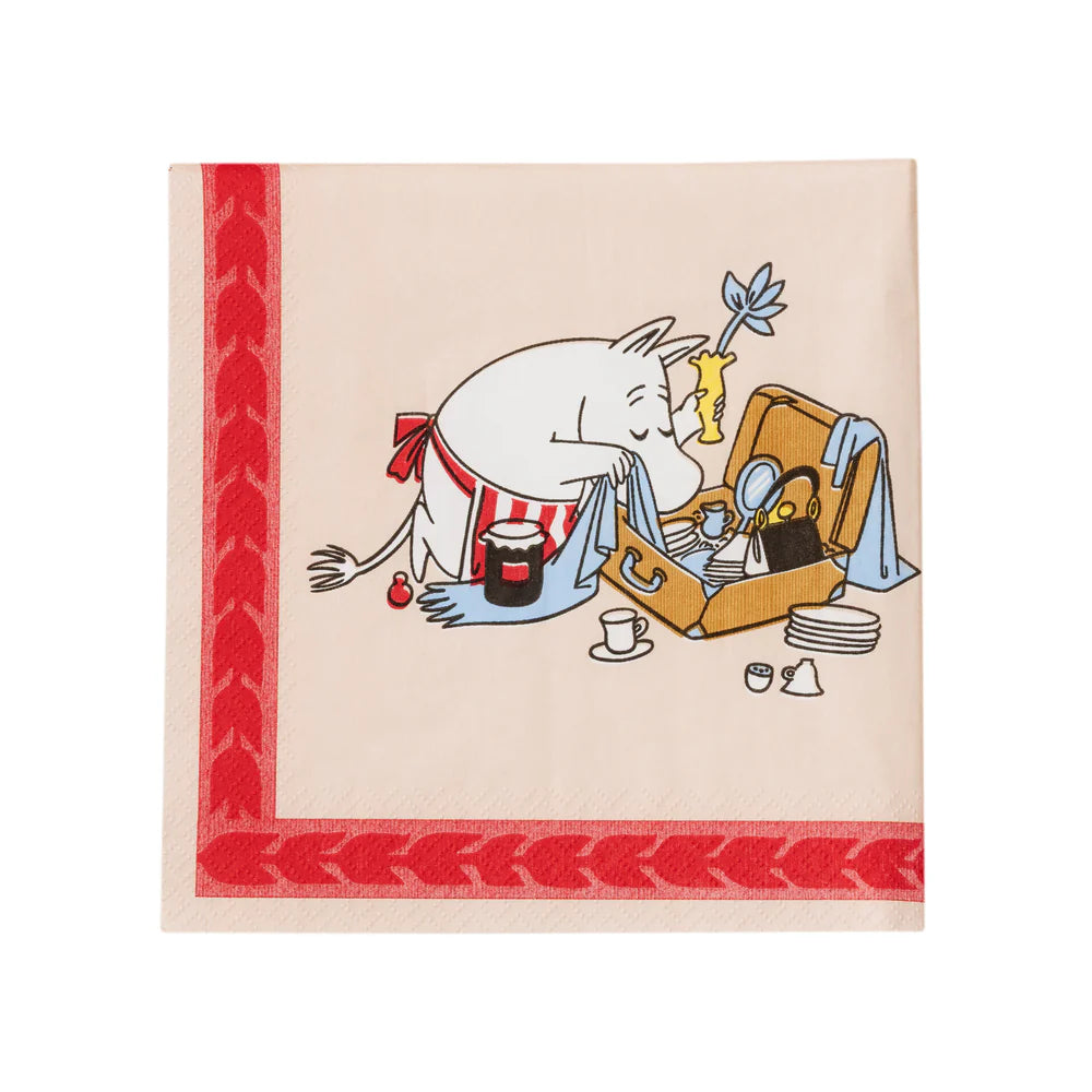 Serwetki 33x33cm Lato 2026 Holiday rush Moomin Arabia