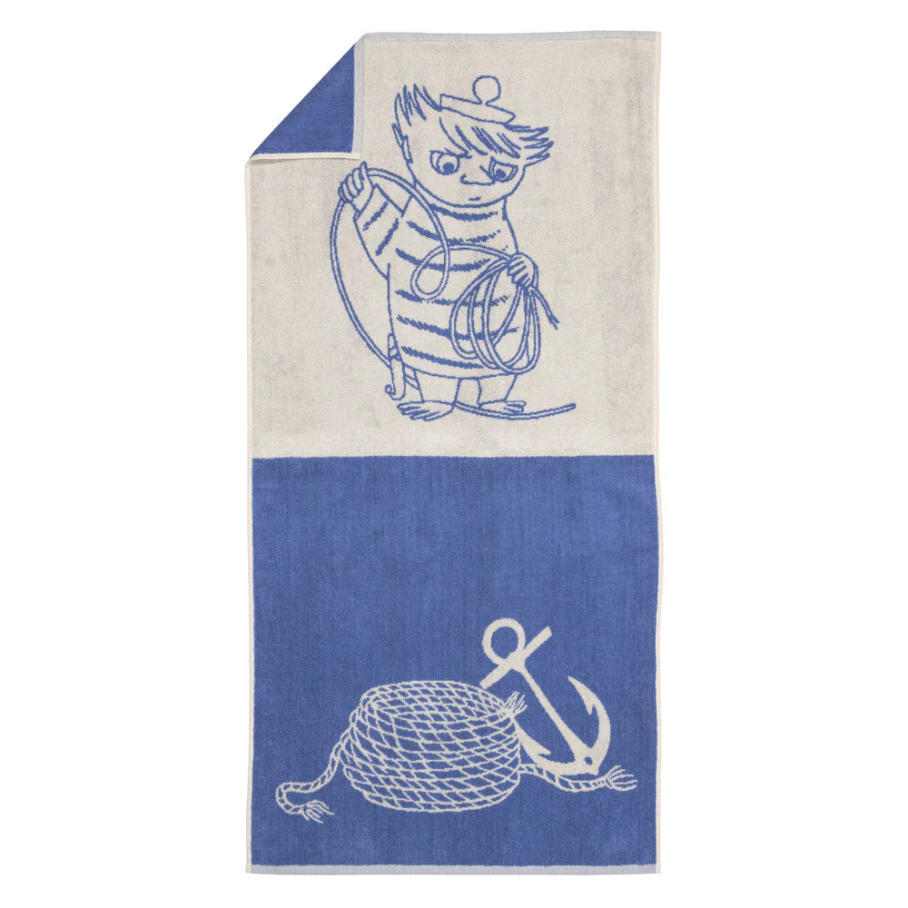 Ręcznik Too-tiki 70x140cm GOTS (niebieski) Moomin Arabia