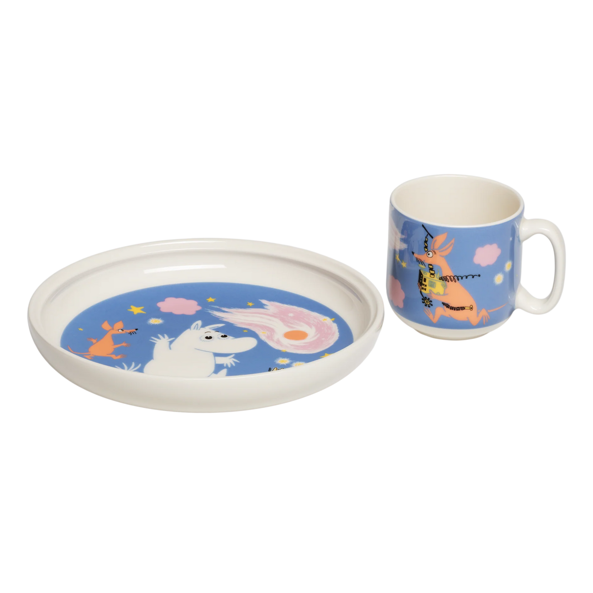 Zestaw porcelanowy dla dzieci Space adventure Moomin Arabia