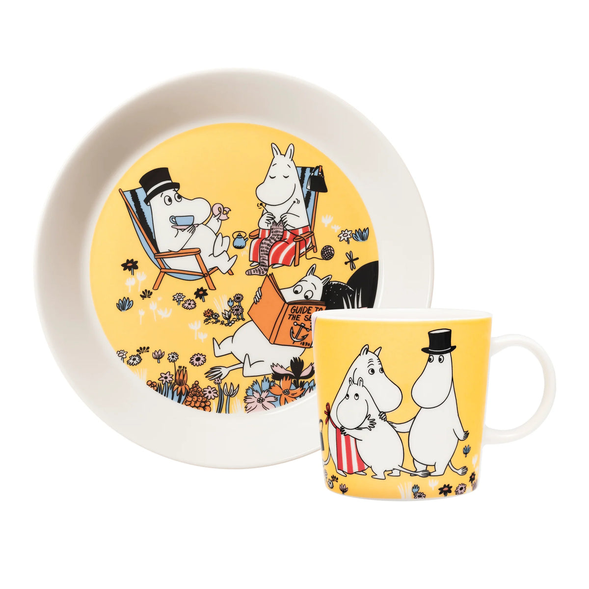 Zestaw porcelanowy Family Time (talerz + kubek) Moomin Arabia