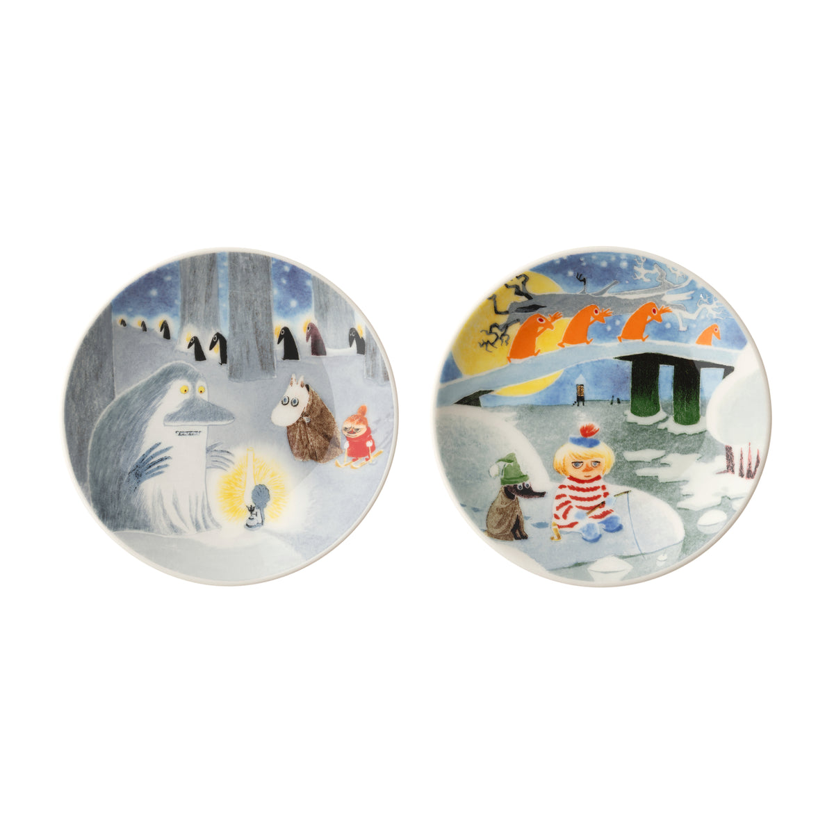 Talerzyk 2 szt. 10,5cm Winternight Glow Moomin Arabia