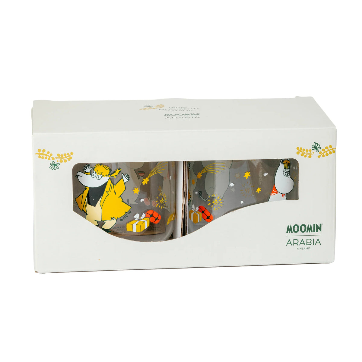 Szklanki 2 szt. 300ml Muminki Gift Of Love Moomin Arabia