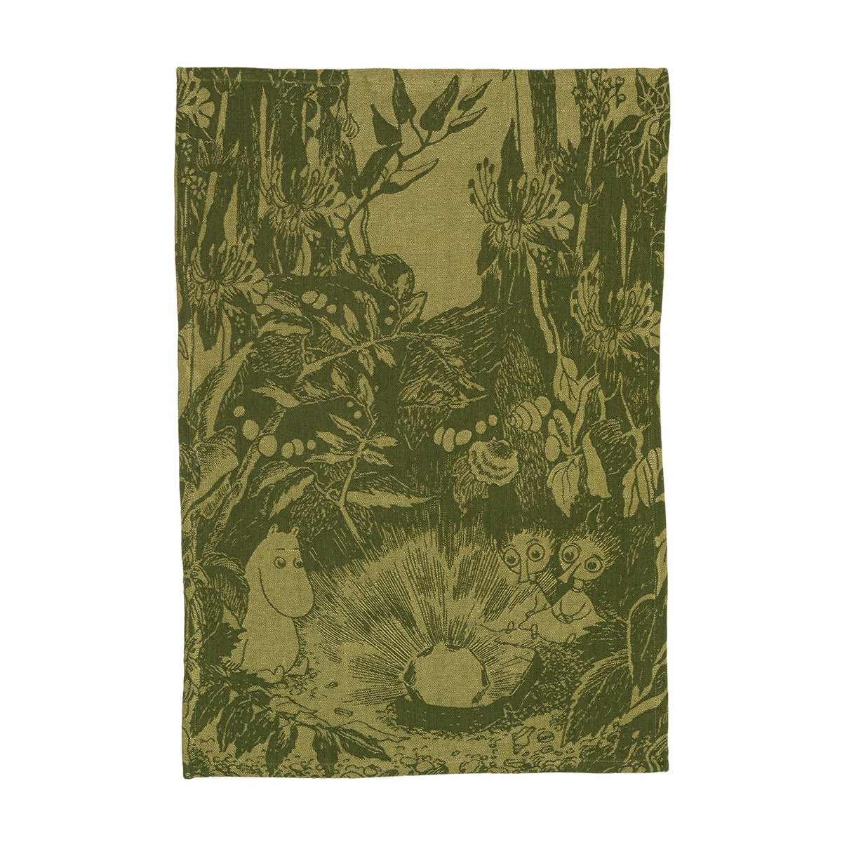Ręcznik kuchenny Mystical Forest (zielony) 45x65cm Moomin Arabia