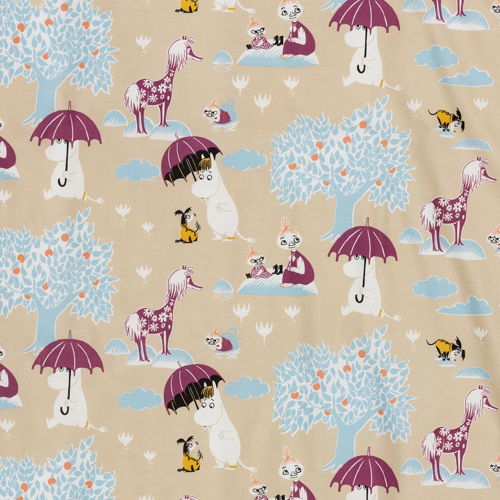 Pościel 150x210/50x60cm Muminki Under the Umbrella Moomin Arabia