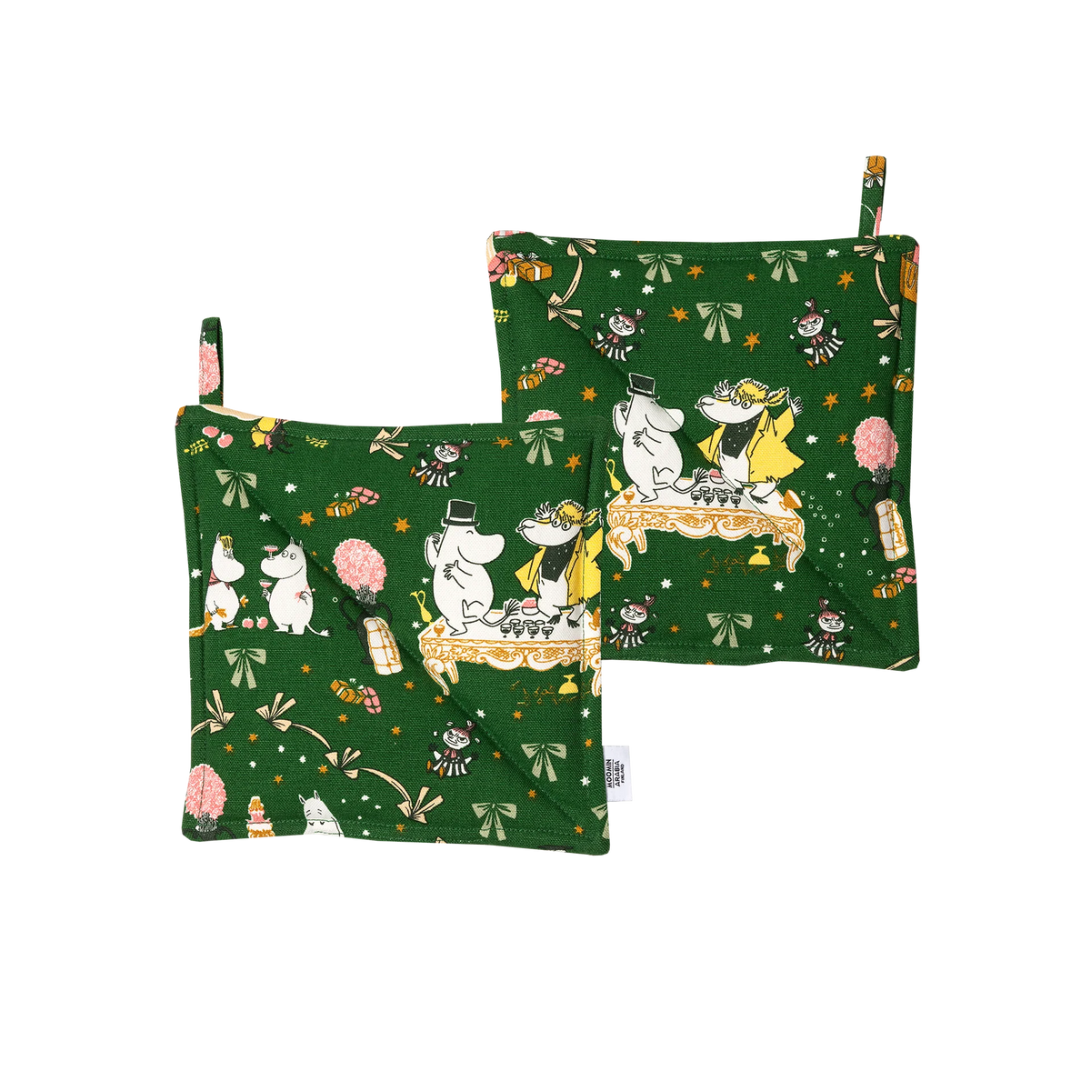 Łapki kuchenne z Muminkami 2-sztuki 22x22cm Muminki Gift Of Love Moomin Arabia