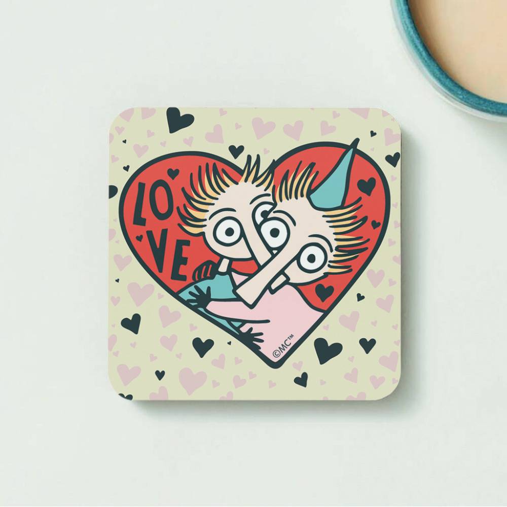 Drewniana podkładka Topik i Topcia Love - The Official Moomin Shop