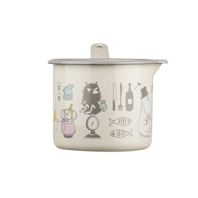 Rondel emaliowany 1300 ml Muminki Bon Apetit Muurla