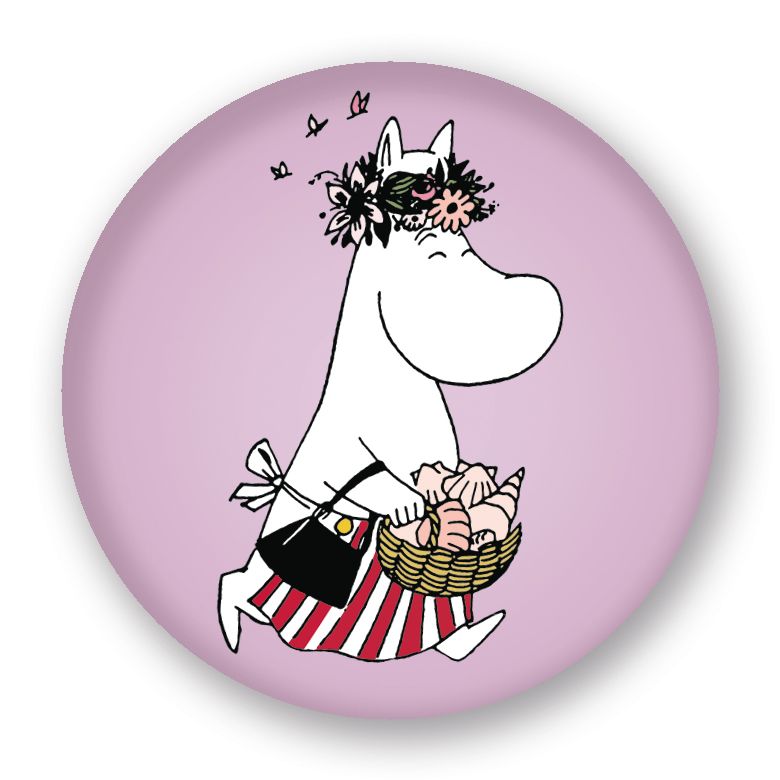 Magnes na lodówkę 56mm Mama Muminka muszle Putinki