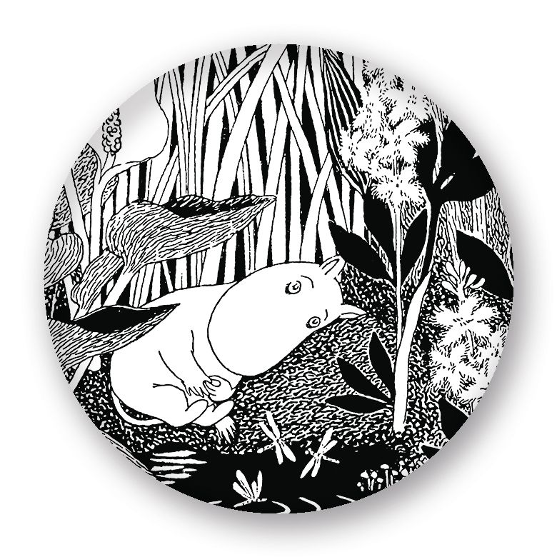Magnes na lodówkę 56mm Muminek nad stawem Putinki