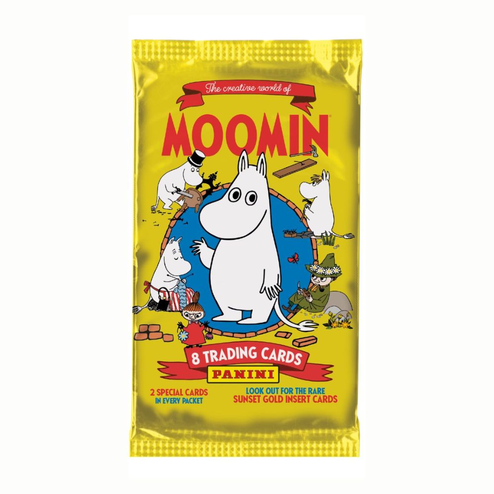 NOWOŚĆ Zestaw 8 kart Kreatywny Świat Muminków Panini