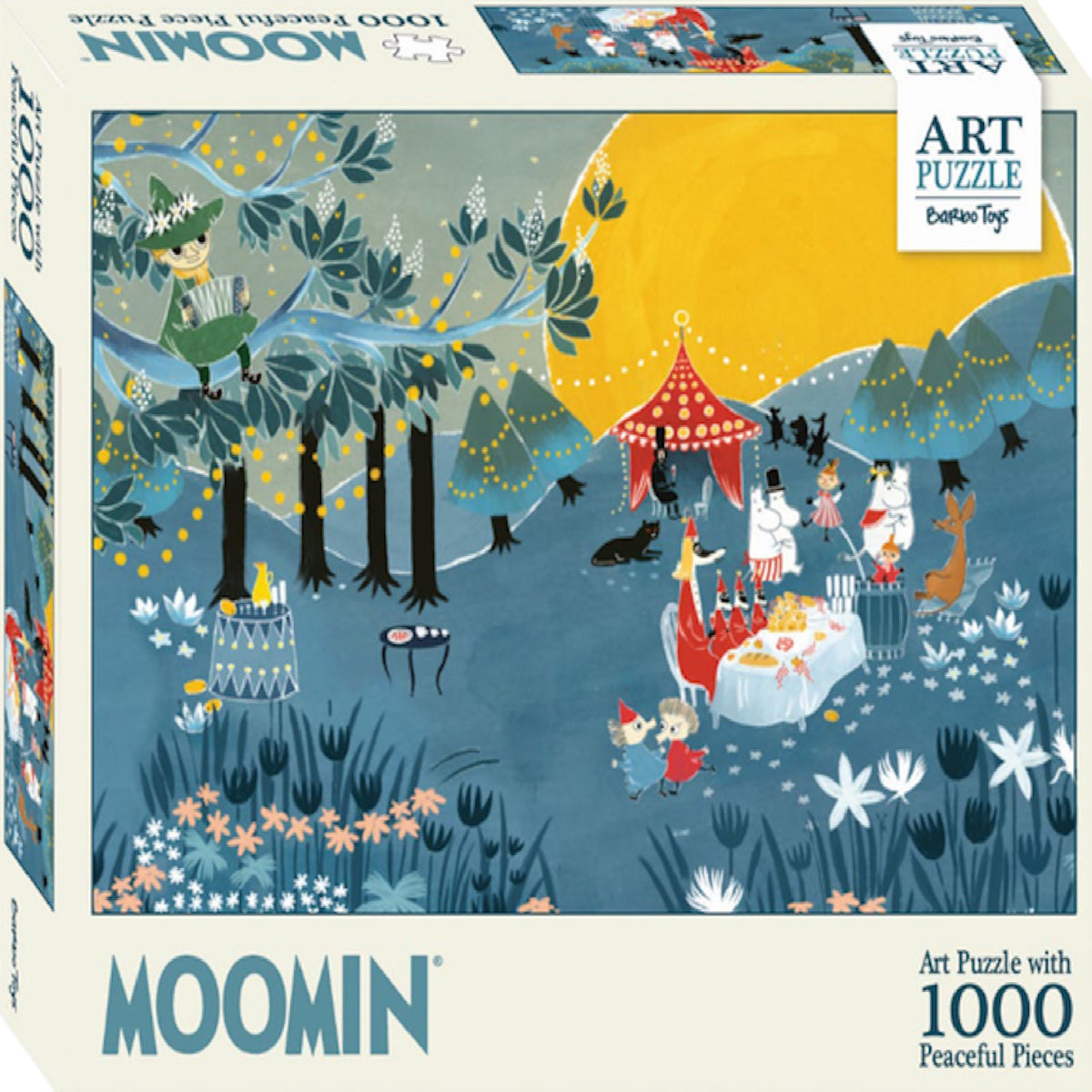 Puzzle Muminki 1000 el. Zabawa Muminków Barbo Toys