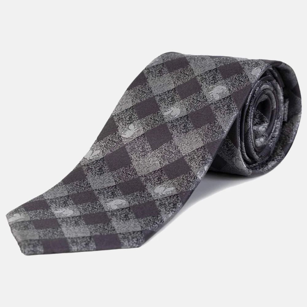 Jedwabny krawat (szary) Muminek Lasessor