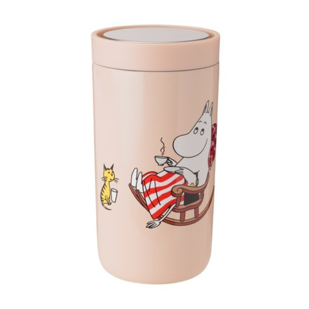 Kubek termiczny To-Go Click Mama Muminka i kotek 200ml Stelton