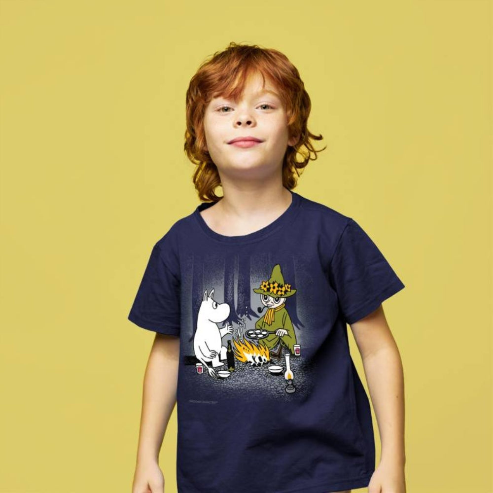 T-shirt dziecięcy Muminki ognisko Mikebon