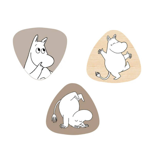Zestaw 3 drewnianych wieszaków Muminek - Barbo Toys - Moomin Shop ...