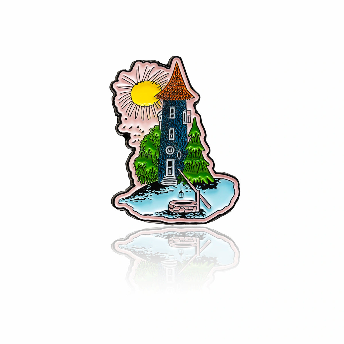 Przypinka Pin Słoneczny Domek Muminków (metal) Muminki
