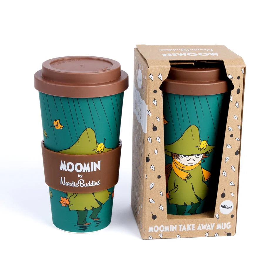 Zestaw 3-el. kubek take away 450ml Włóczykij NordicBuddies + Herbata w torebkach Nordqvist + pocztówka Putinki