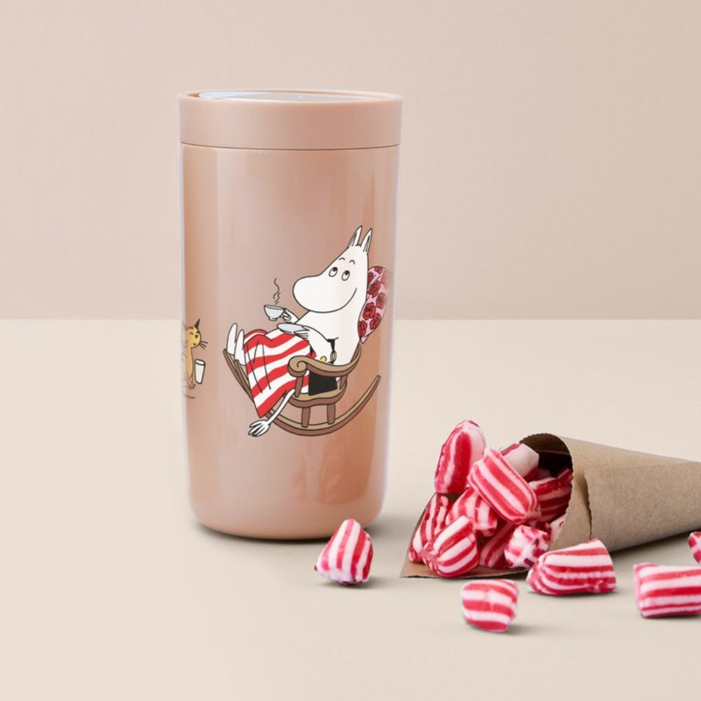 Kubek termiczny To-Go Click Mama Muminka i kotek 200ml Stelton